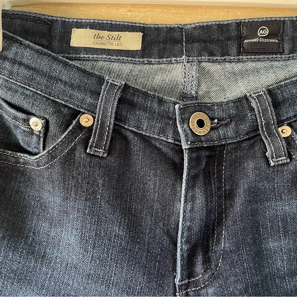 Adriano Goldschmied dark wash blue jeans size 27R. - Picture 4 of 5